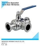 3 Way Stainless Steel Clamp Sanitary Ball Valve