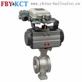 V-Notch Pneumatic Ball Valve with Positioner