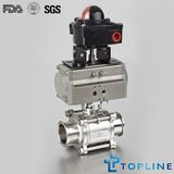 Stainless Steel Sanitary Pneumatic Encapsulated Ball Valve