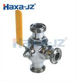 Sanitary Grade Screw There-Way Ball Valve