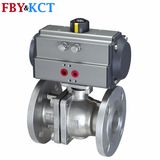 Ss316 Ss304 Wcb Material Pneumatic Ball Valve (Flanged end)