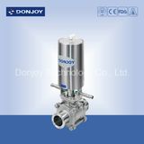 Pneumatic 3-PCS Non-Retention Ball Valve with Positioner