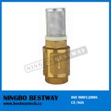 Long Neck Brass Foot Valve with S/S Filter