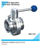 Stainless Steel Clamp Sanitary Butterfly Valve with Handle