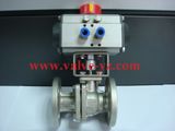 Pneumatic Actuator 2PC Flanged Ball Valve