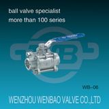 3-PC Full Port Butt Weld 304 Ball Valve 1000wog Dn50