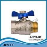 Forged Brass Ball Valve with Butterfly Handle (V18-033)