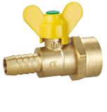 Female Thread Butterfly Brass Gas Valve (SS9040)