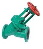 Oblique Pattern Rubber Lined Globe Valve