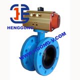 Pneumatic Ci Flange Butterfly Valve