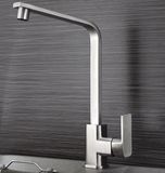 Ceramic Valve Core Stainless Steel Kitchen Faucet Hot Deck Installation