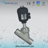 Welded Pneumatic Angle Seat Valve, Pneumatic Angle Piston Valve