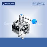 Inox 3-PCS Butterfly Valve Flange Type Body