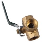 Brass 3-Way Ball Valve/Tube Valve