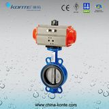 Pneumatic Wafer Butterfly Valve, Cast Iron Butterfly Valve