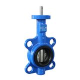 Bare Stem Cast Iron Wafer Butterfly Valve