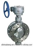 Worm Gear Actuated Flange Triple Eccentric Butterfly Valve