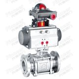 Pneumatic Flange End Vacuum Ball Valve