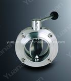 Sanitary Manual Weled Butterfly Valve