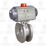 Double-Acting Pneumatic Flanged Ball Valve (PSQ671F)