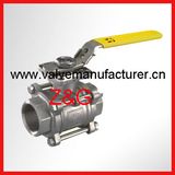 Mounting Plate Three-Piece Ball Valve