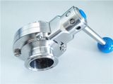 Stainless Steel Food Grade Quick Install Butterfly Valve