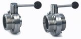 Stainless Steel One Side Threaded One Side Welded Manual Butterfly Valve