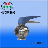 Stainless Steel Multiposition Handle Clamped Butterfly Valve