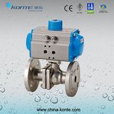 2PC Pneumatic Flanged Ball Valve