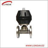 Sanitary Ss316L Pneumatic Flanged Diaphragm Valve