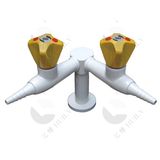 Best Sell Bench Top Double Head Brass Lab Gas Valve