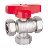 Brass Triple Aluminum Plastic Tube Hoop Clip Ball Valve (SS8010)