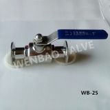 Two Piece CF8m Clamp Sanitary Ball Valve Price