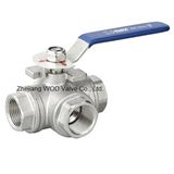 3 Way Ball Valve DN25 (Q14F-6)