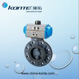 Pneumatic PVC Butterfly Valve with Plastic Valve Body