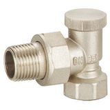 Brass Angle Radiator Valve with Nickle Plated