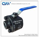 2PC Forged Steel Floating Ball Valve with Socket Welded End