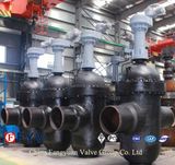 API 6D Electric Flanged Through Conduit Gate Valve