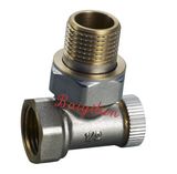 Nickled Coner Radiator Return Valve Byl-6011