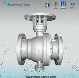 Cast Steel 2PC Trunnion Double Block & Bleed Ball Valve