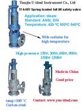 Full Lift Spring Loaded Steam Boiler Safety Valve with Lever-High Temperature High Pressure Boiler Pressure Relief Valve (TFA48Y-100)