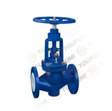 PFA Lined Globe Valve Pn16