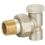 Brass Angle Radiator Valve with Nickle Plated