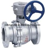 API Cast Steel 300lb Gear Operation Ball Valve