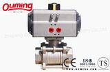 3 PC Stainless Steel Threaded Pneumatic Ball Valve