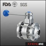 Stainless Steel Sanitary Flanged End 3 Piece Butterfly Valve (JN-BV3001)