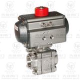 Pneumatic Three Pieces Threaded Ball Valve