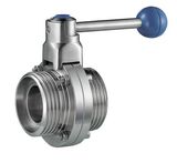 Stainless Steel Sanitary Threaded Butterfly Valve (HY-BV07)