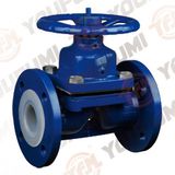 PFA Lined Diaphragm Valve (Weir type)