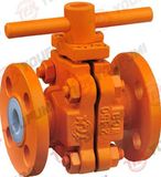 Flange PFA Lined Ball Valve for Chemical ANSI